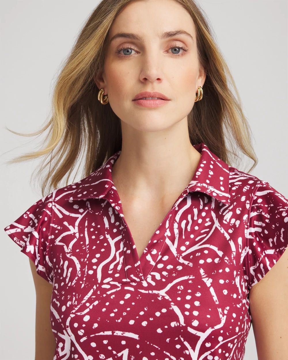 Zenergy® UPF Knit Printed Polo Top