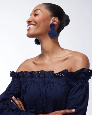 Off-Shoulder Tiered Midi Dress