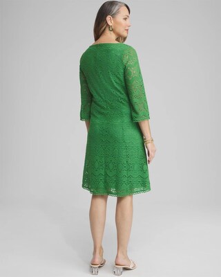 Lace Fit & Flare Dress click to view larger image.