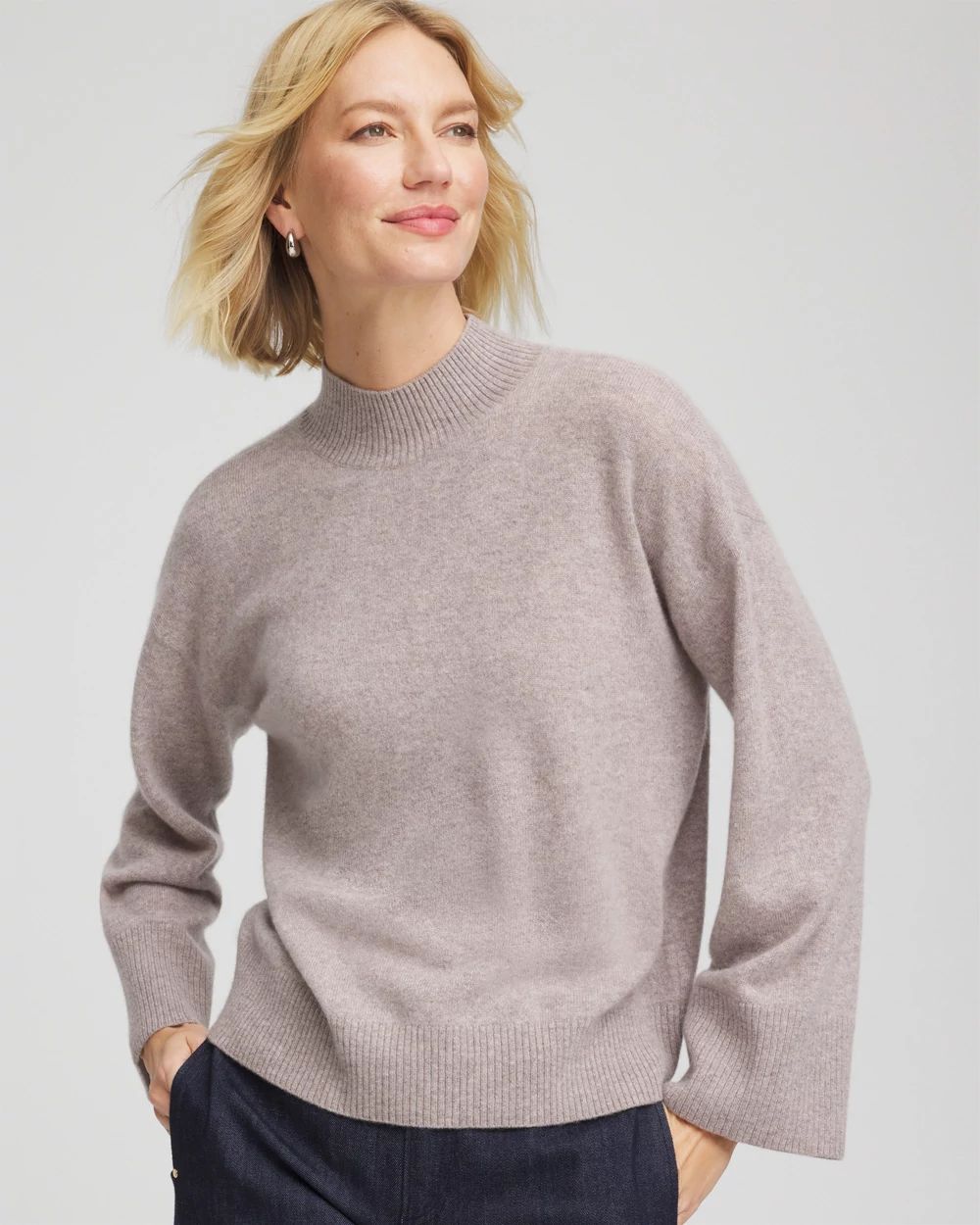 Cashmere Mockneck Sweater