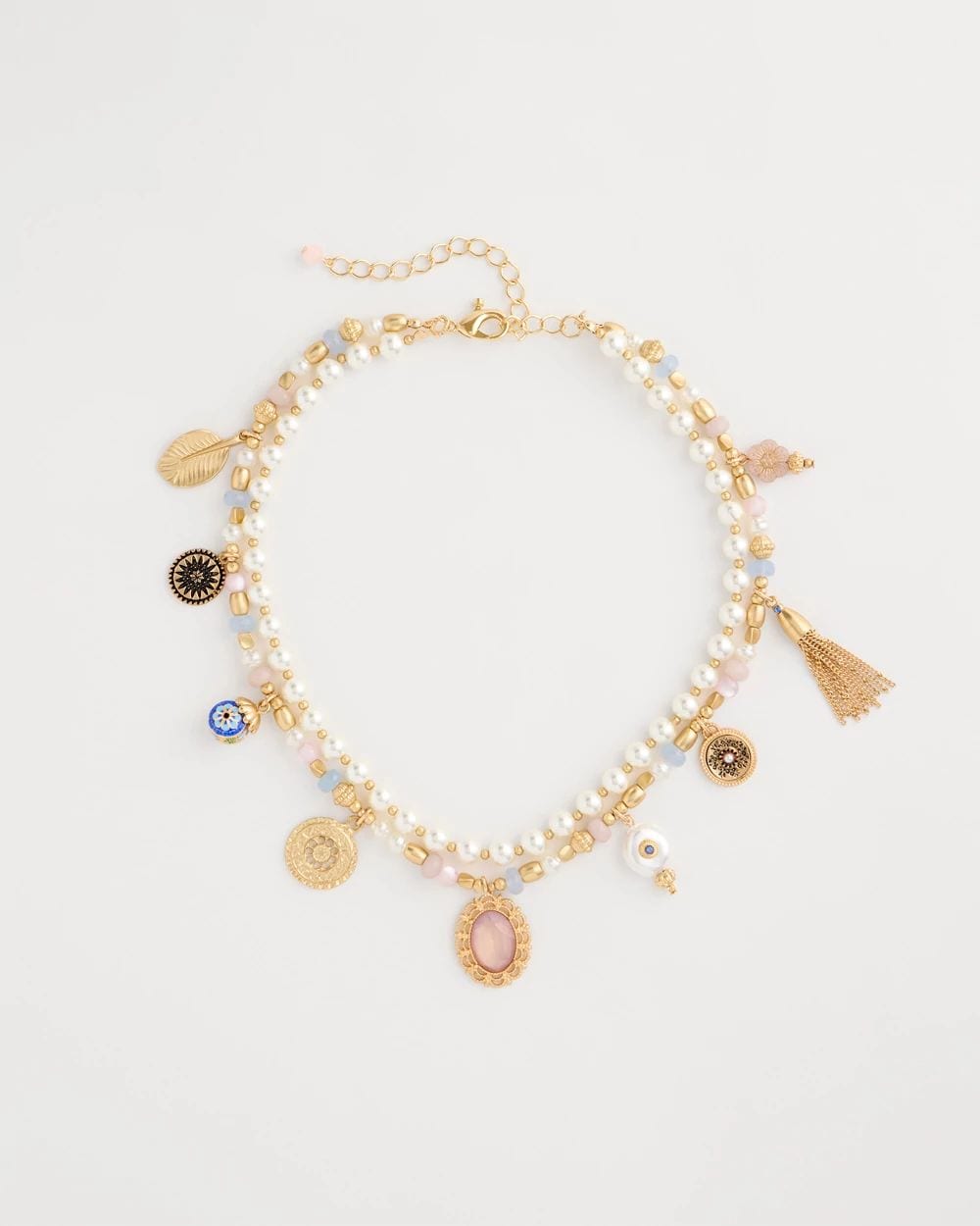 Genuine Jade Stone Charm Short Necklace