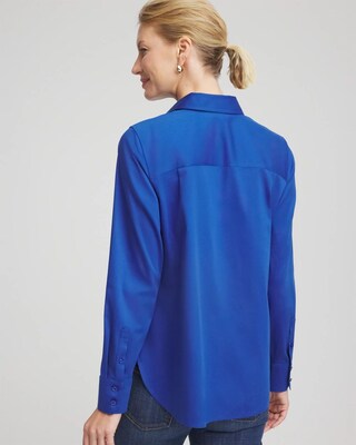 No Iron™ Stretch-Sateen Shirt click to view larger image.