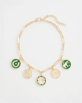 St. Patrick's Day Charms Necklace click to view larger image.