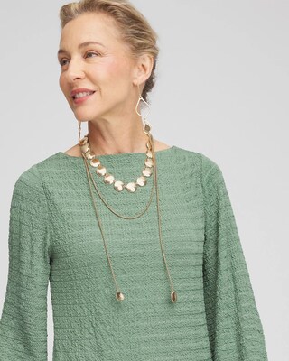 Round Disc Collar Necklace click to view larger image.
