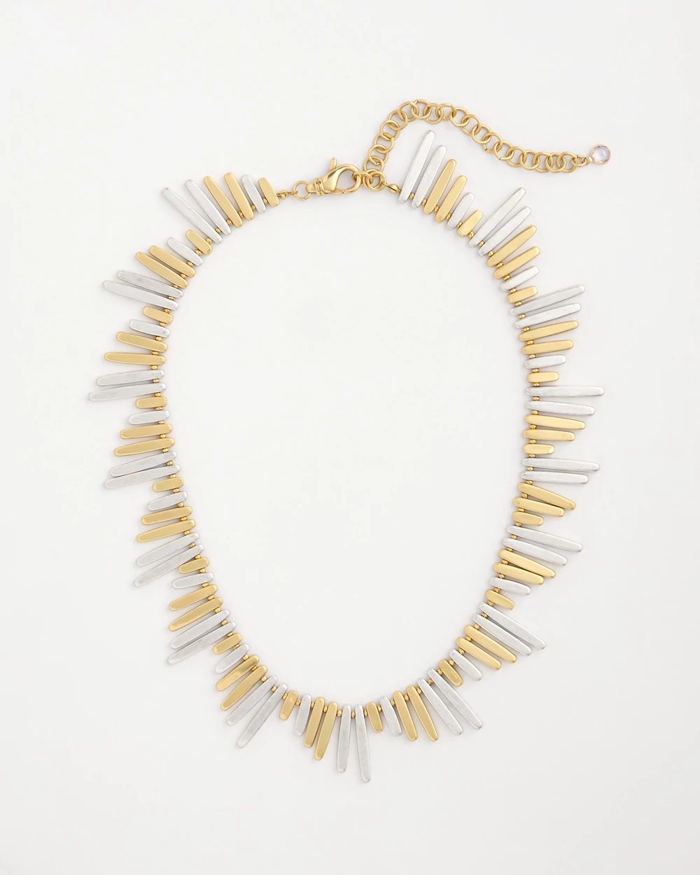 Mixed-Metal Collar Necklace