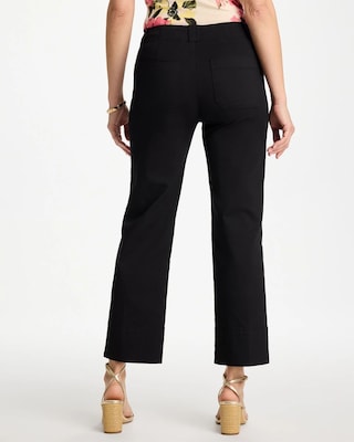 High Hem Straight Crop Pants click to view larger image.