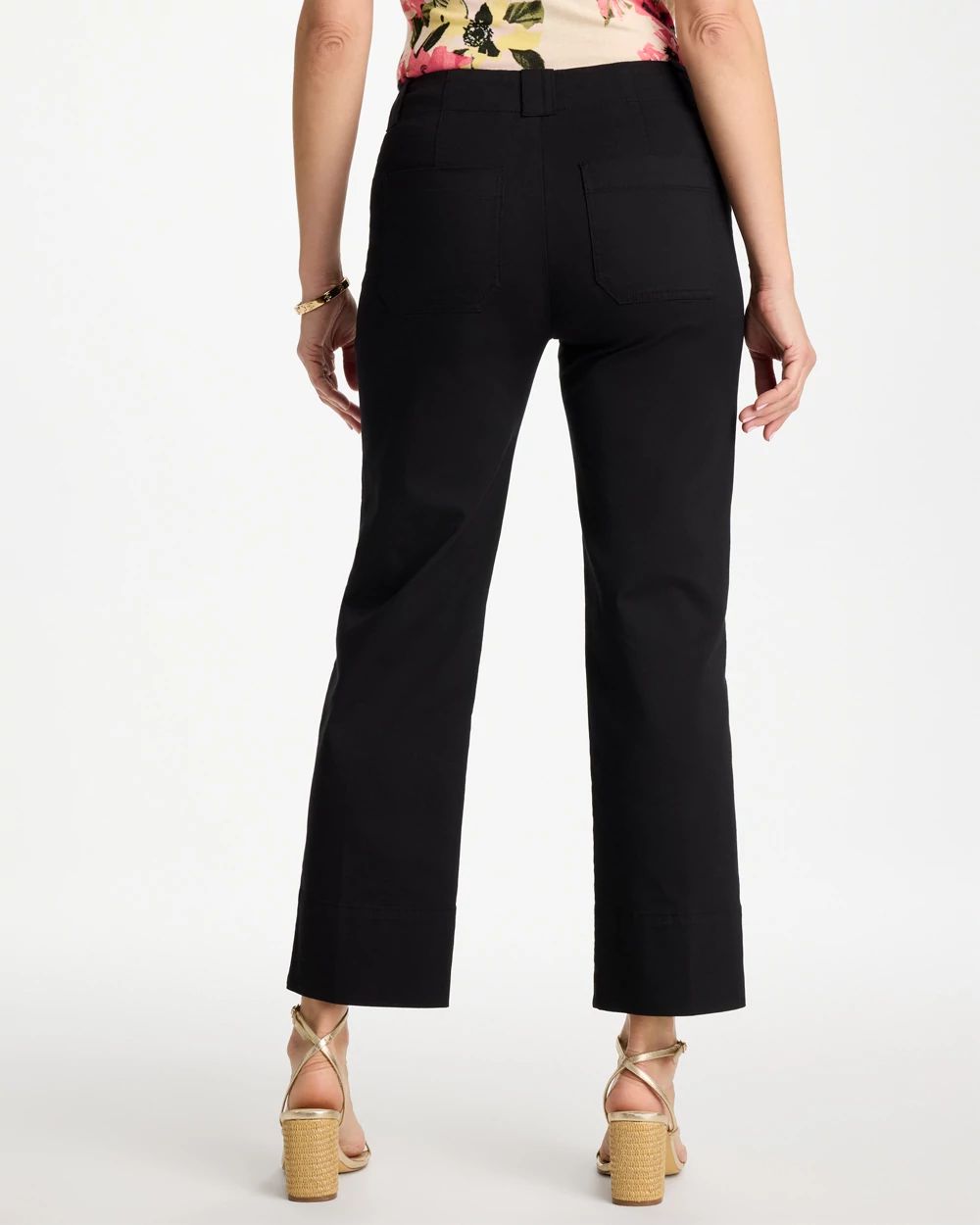 High Hem Straight Crop Pants click to view larger image.