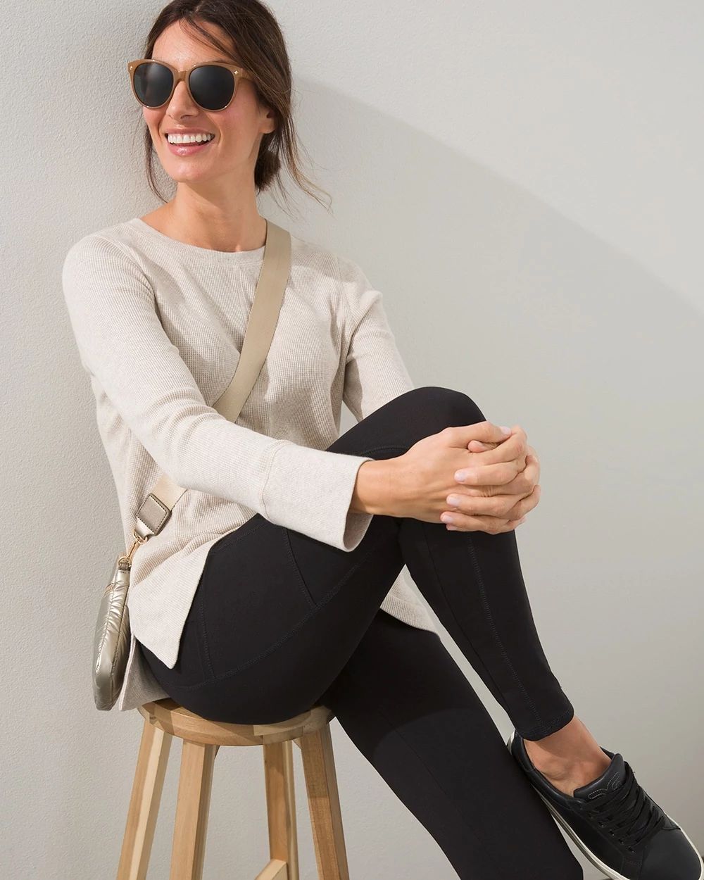 Zenergy Waffle Knit Top