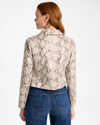 Snake Skin Printed Jacket click to view larger image.