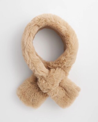Faux Fur Pull-through Scarf click to view larger image.