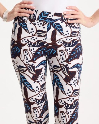 Forest Print Brigitte™ Slim Pull-On Crop Pant click to view larger image.