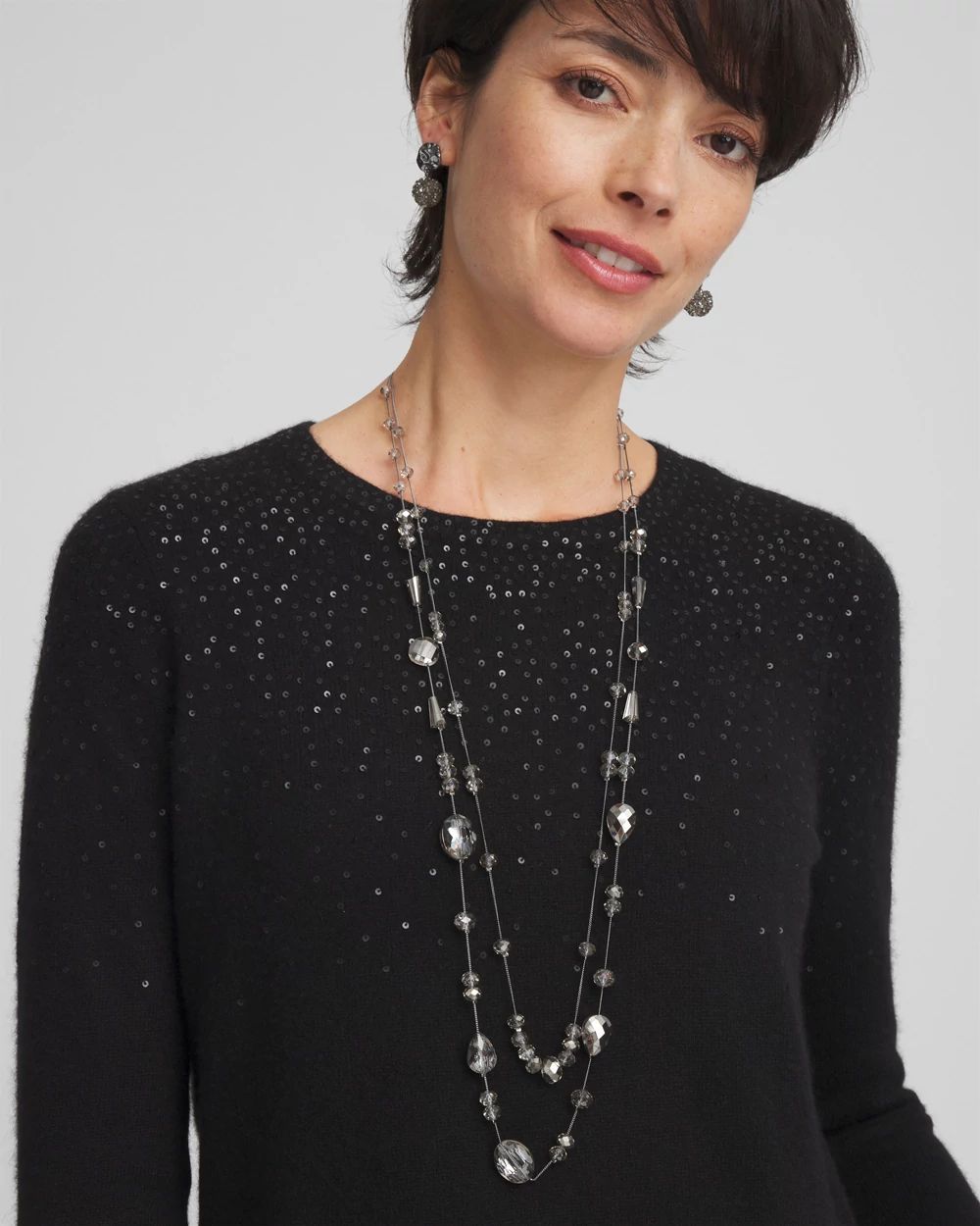 Double Strand Beaded Necklace