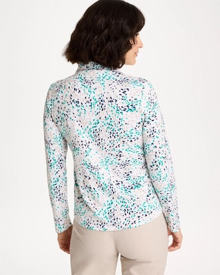 Zenergy® UPF Dots Pullover Half Zip Top click to view larger image.