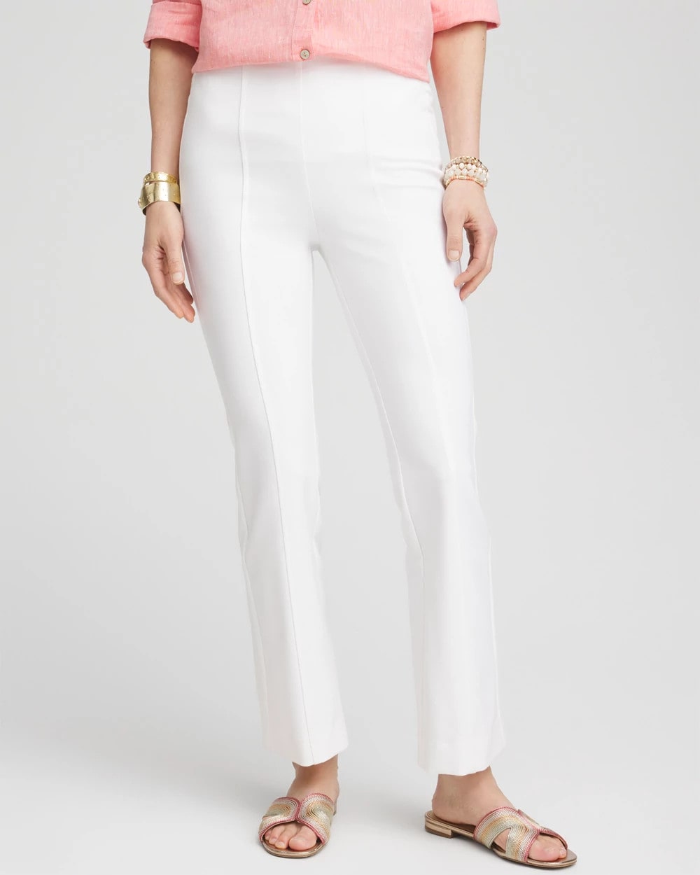 Juliet Soft-Stretch Flared Ankle Pants