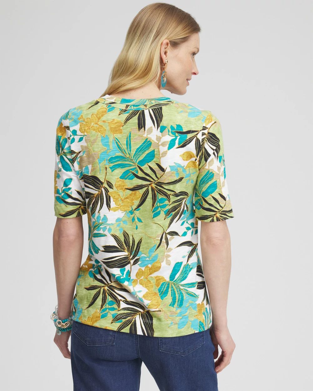 Palms Scoop Neck Tee