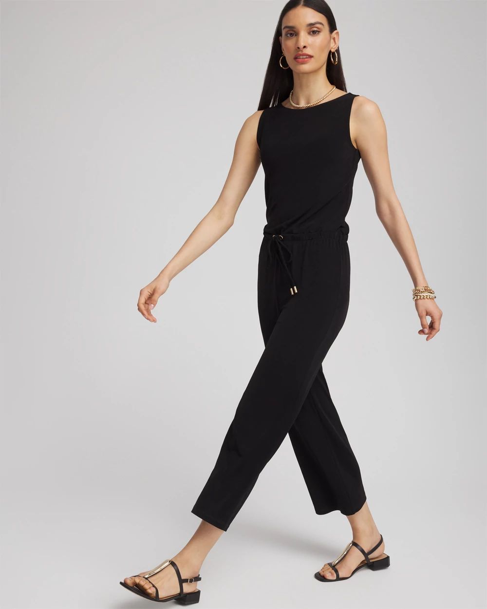 Travelers Tie Waist Jumpsuit
