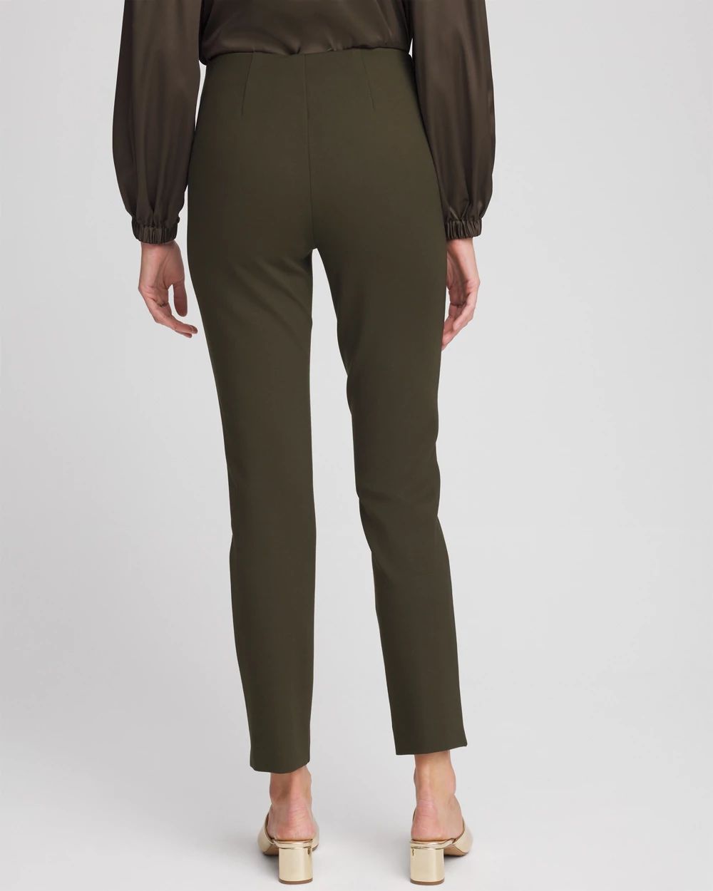 Petite Juliet Slim Trim Detail Ankle Pants