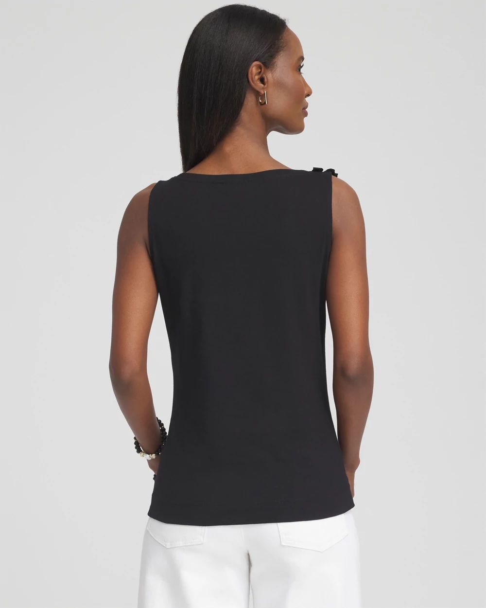 3D Ruffle Front Tank
