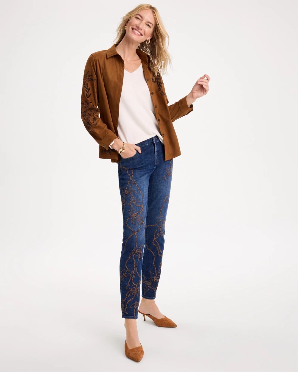 Girlfriend Slim Ankle Jeans