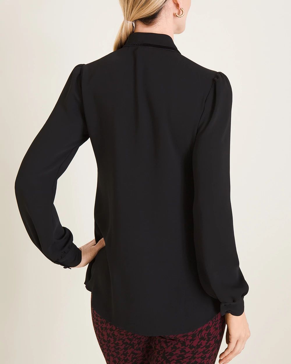 Ruffle-Front Blouse