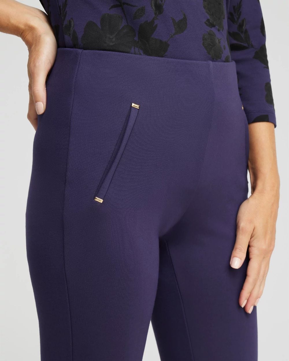 Juliet Slim Trim Detail Ankle Pants