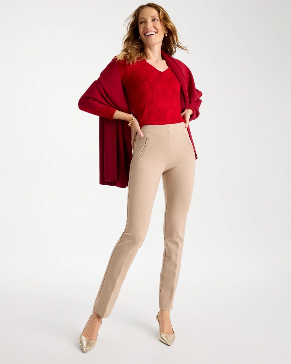 Juliet Slim Trim Detail Pants