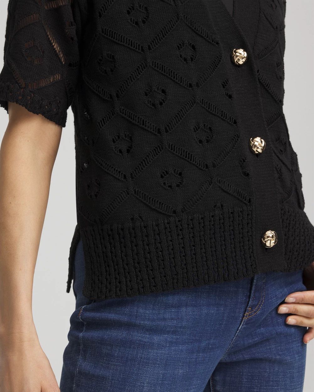 Short Button-down Cardigan