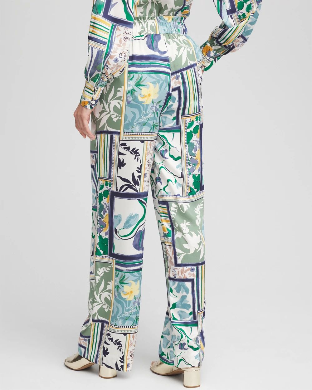 Sanibel Island Print Paperbag Pants