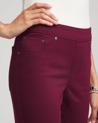 Pull-On Slim-Fit Ankle Jeggings click to view larger image.