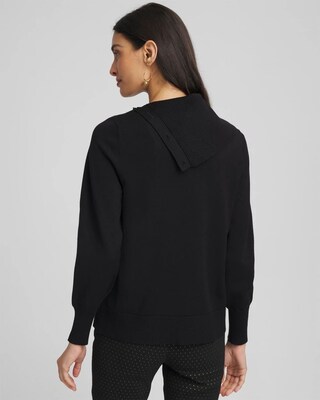 Button Envelope Neck Sweater click to view larger image.