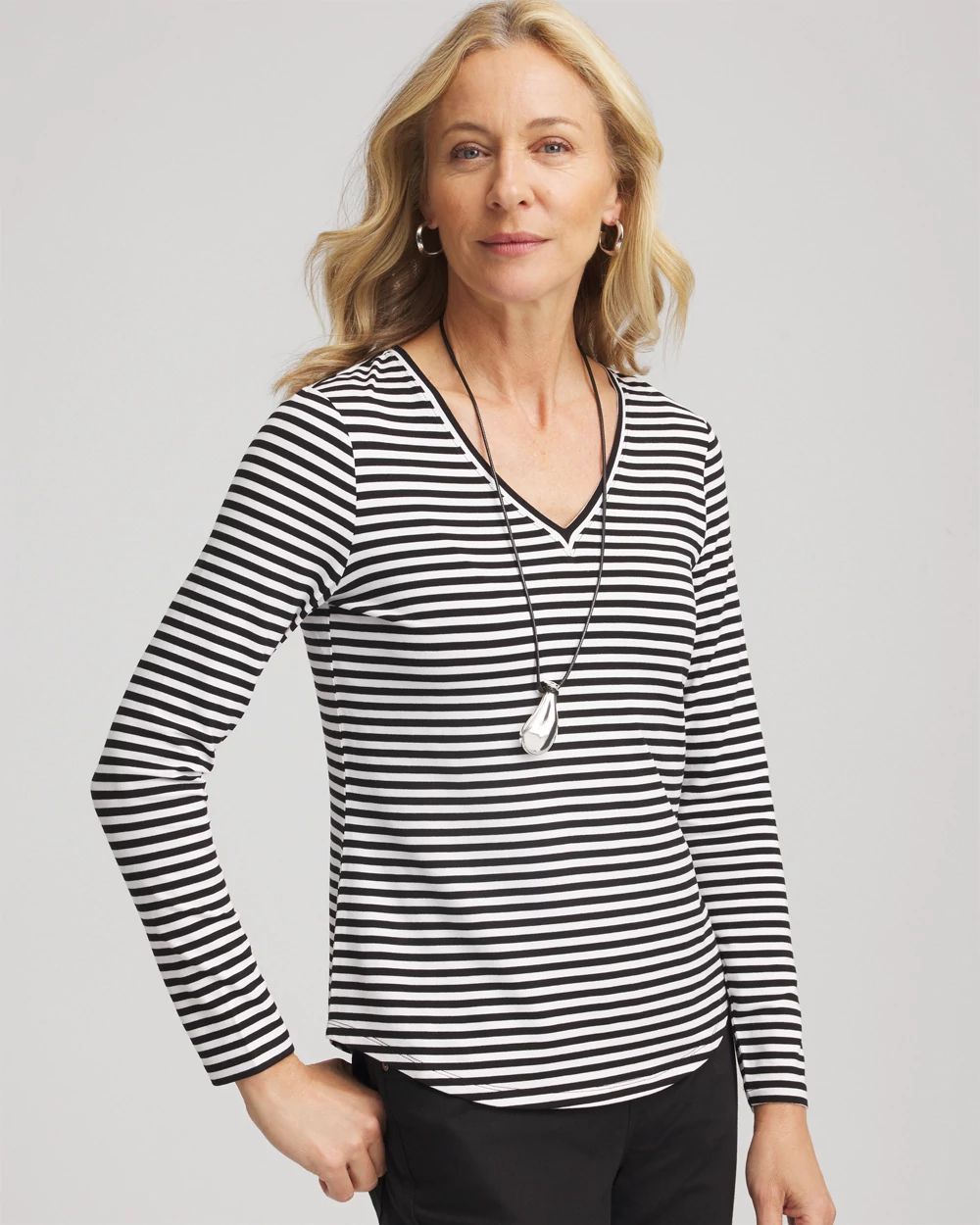 Striped Touch of Cool™ Layering Tee