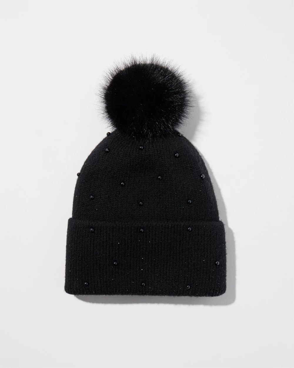 Cashmere Blend Embellished Hat