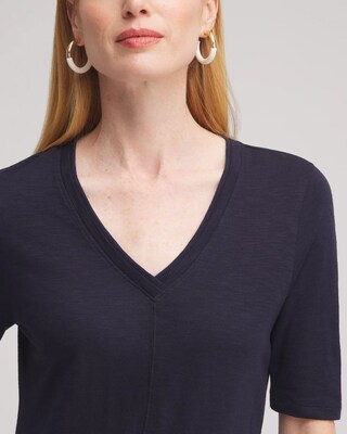 Elbow Sleeve A-line Tee click to view larger image.