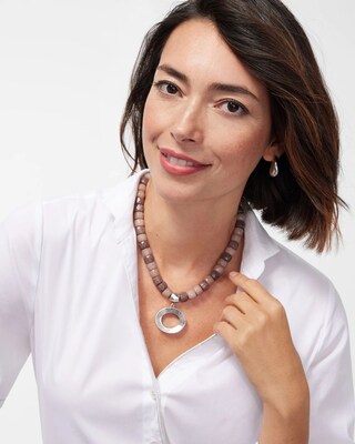 Jade Beaded Single Strand Necklace