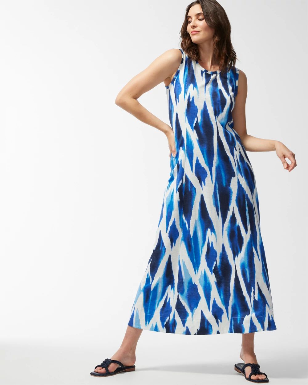 Cotton Slub Maxi Tank Dress