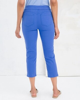 21" Denim Pull-On Stretch Capris