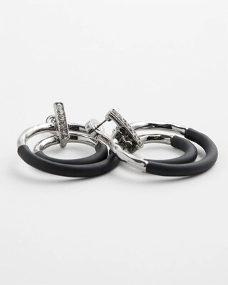 Pavé Drop Hoops