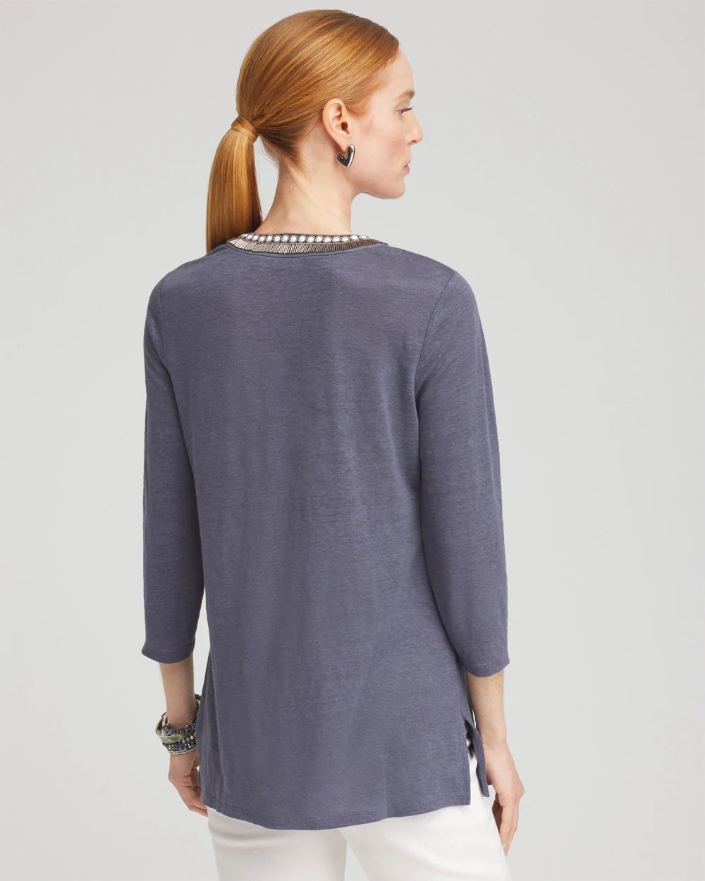 Linen Embellished Tunic