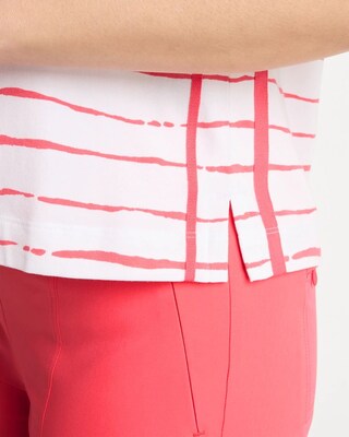 Zenergy® UPF Striped Dolman Tee click to view larger image.