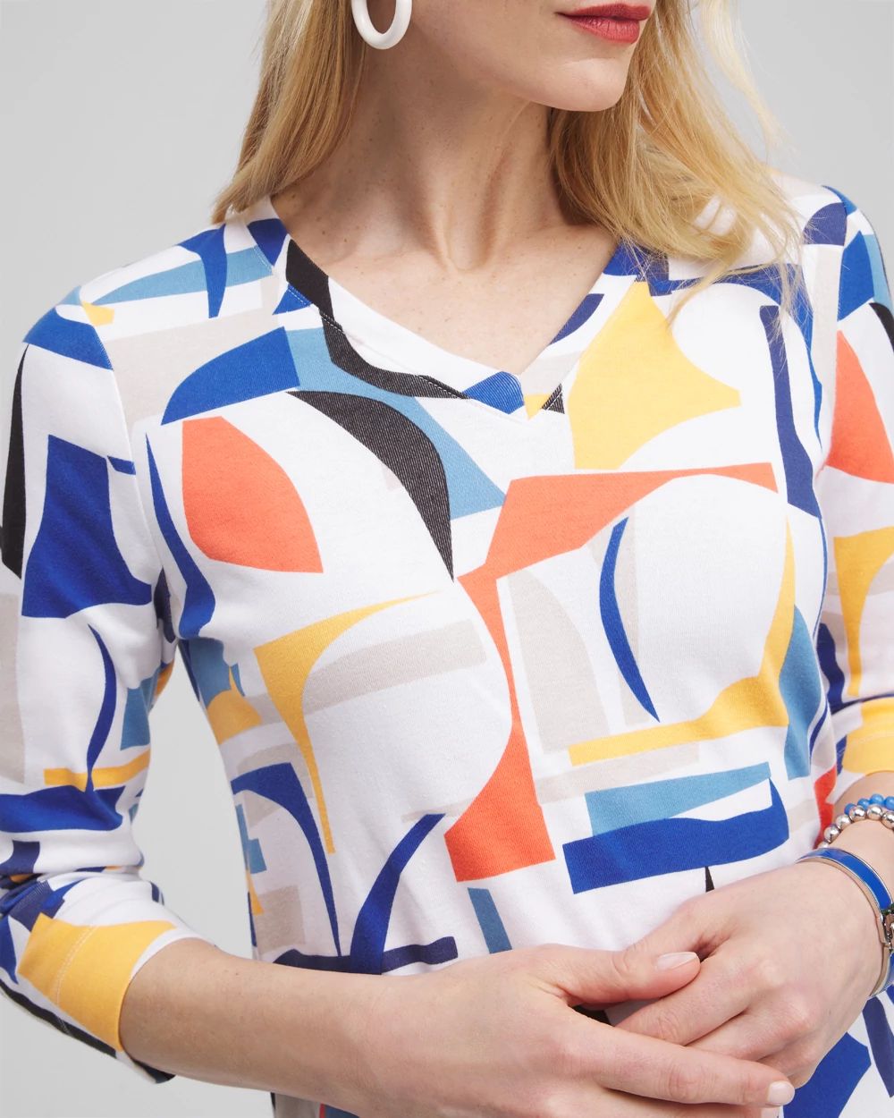 Abstract Everyday 3/4 Sleeve Tee