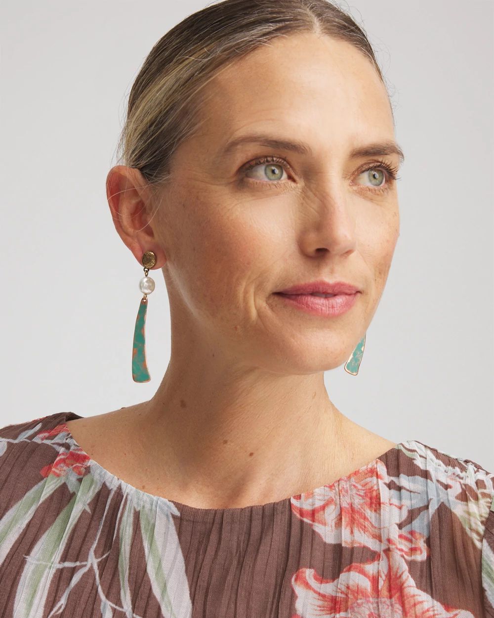 No Droop® Linear Drop Earrings