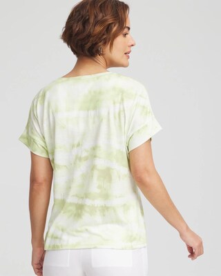 Zenergy® Stripe Tie Dye Tee click to view larger image.