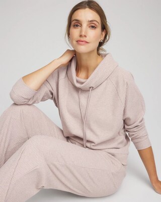 Zenergy® Brushed Cowlneck Pullover click to view larger image.