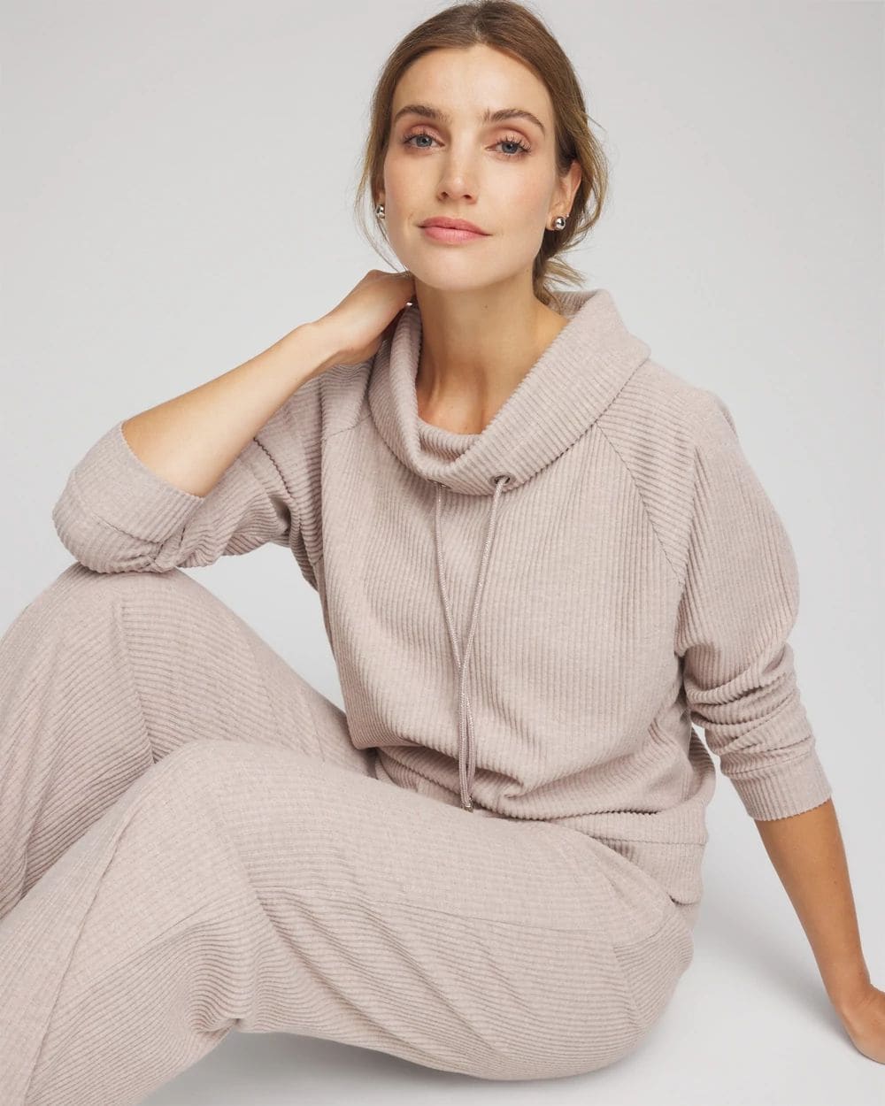 Zenergy® Brushed Cowlneck Pullover