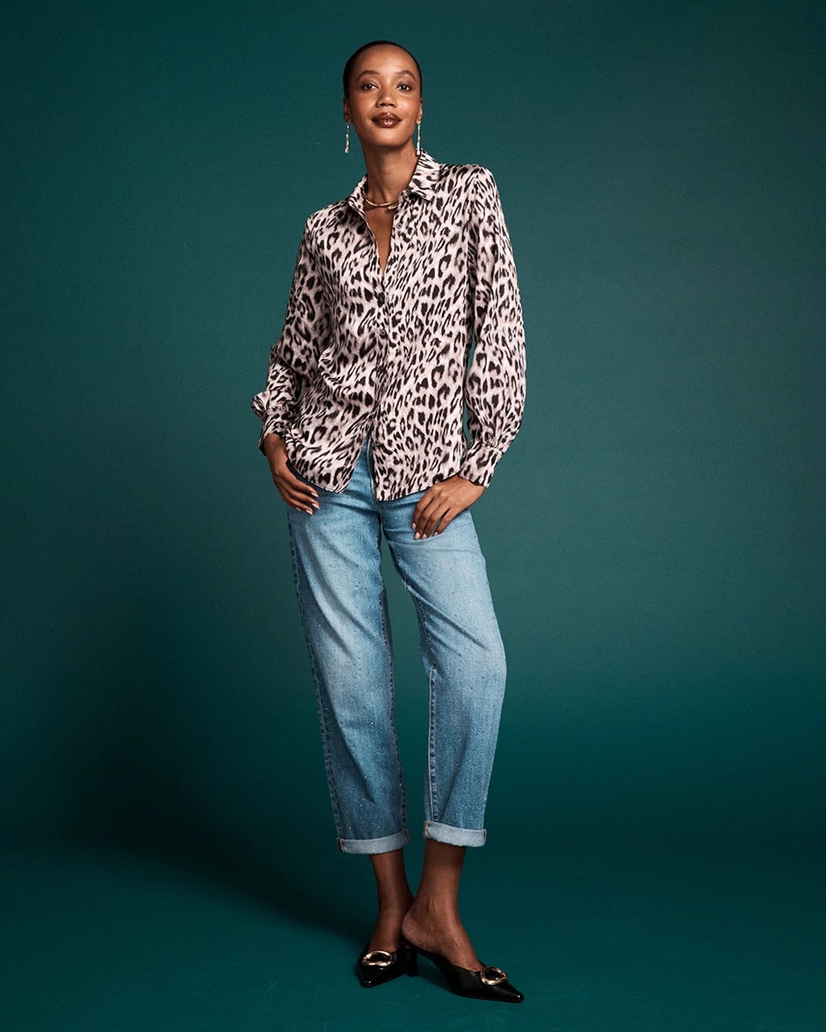 Chico's Dewdrop Boyfriend Cropped Jeans In Oslo Indigo In Blue