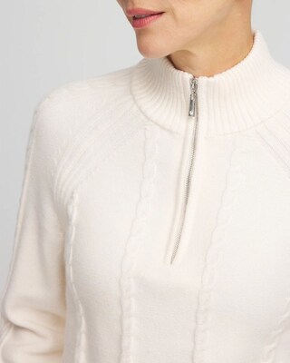 Zenergy® Luxe Cashmere Blend Half Zip Top click to view larger image.