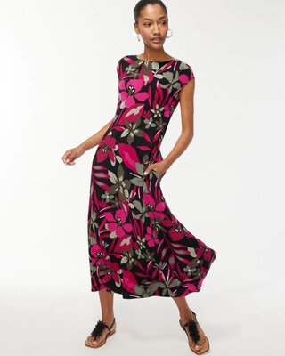Petite Travelers V-Back Maxi Dress
