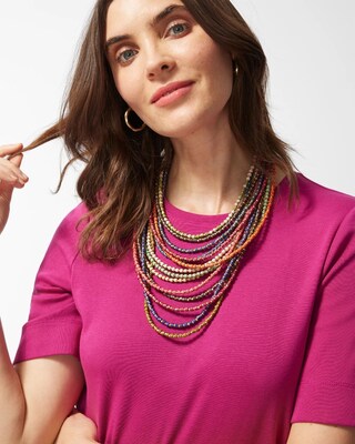 Beaded Multistrand Necklace