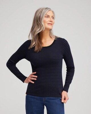 Stripe Ribbed Layering Tee