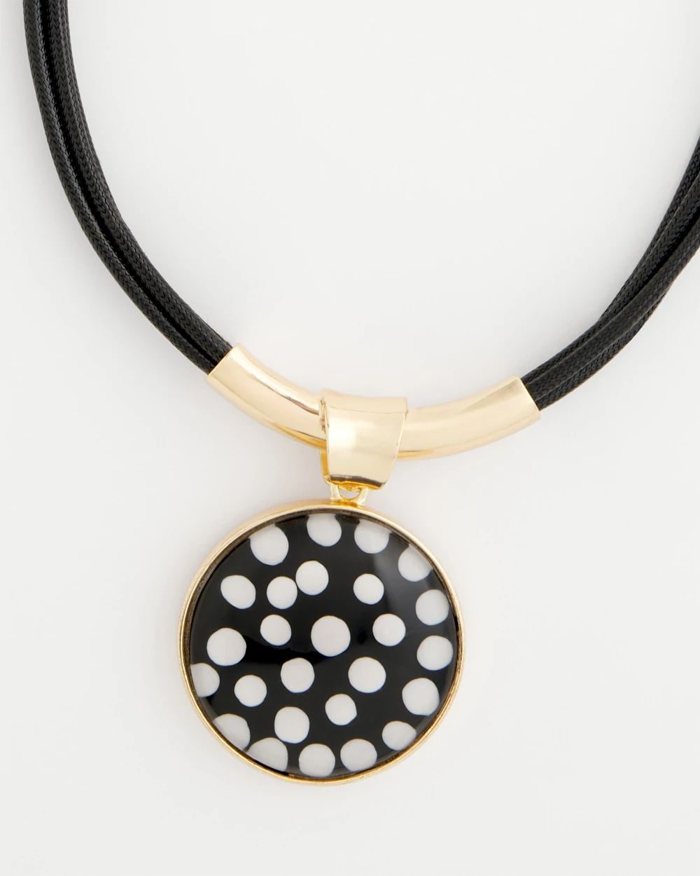 Polka Dot Pendant Necklace